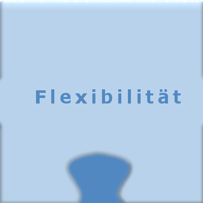 Flexibilität Puzzleteil